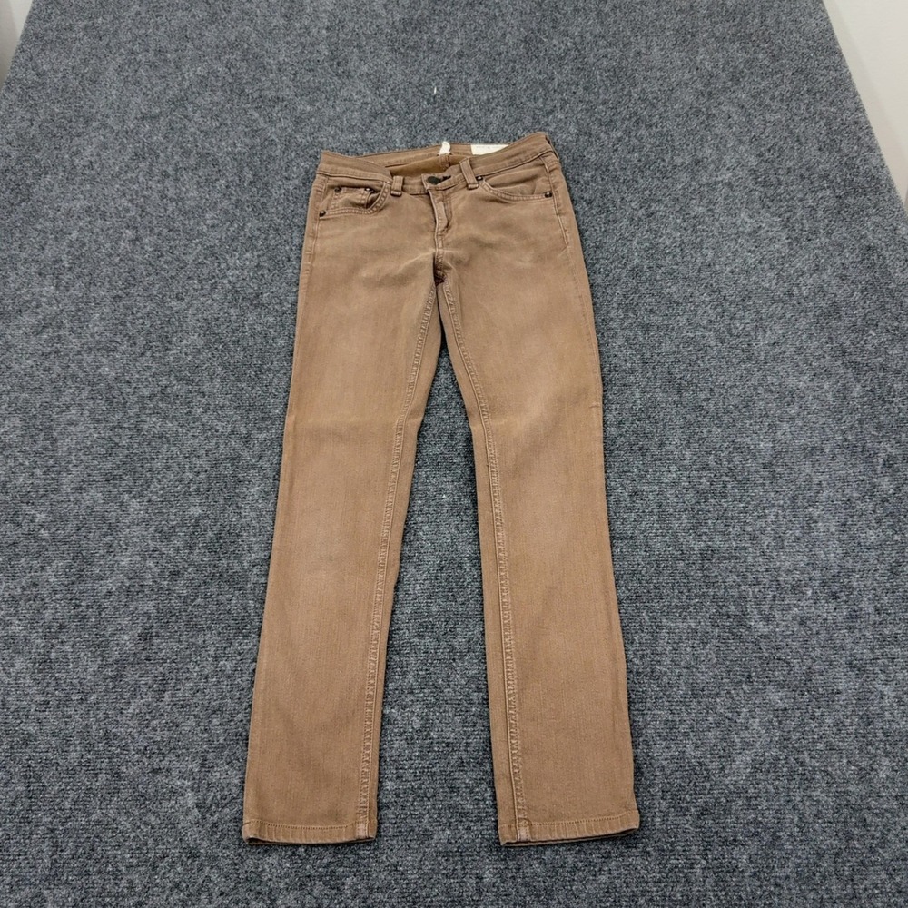 rag & bone Jeans Womens 24 Brown Cotton Blend Skinny Casual Minimalist Style